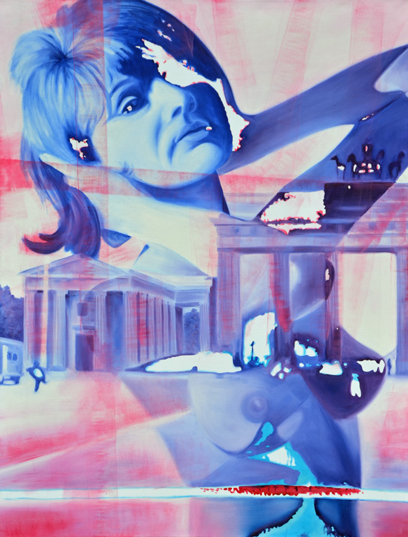 Martin von Ostrowski: Julia, 1995, Öl auf Leinwand, 200 x 150 cm