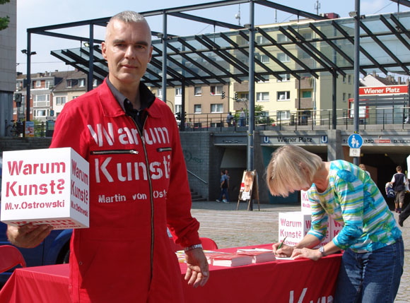  Martin von Ostrowski: Warum Kunst? Köln-Mülheim, 3. September 2005, Foto: Jürgen Bahr